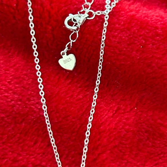 Luxury Moissanite Diamond 925 Sterling Silver Necklace - Picture 4 of 5